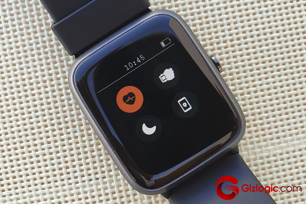 Ajustes rápidos como monitor cardiaco continuo, encendido al girar la muñeca o no molestar SPC Smartee Boost